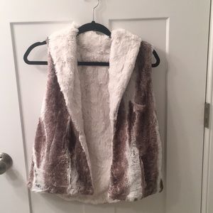 Beautiful Faux Fur Reversible Vest